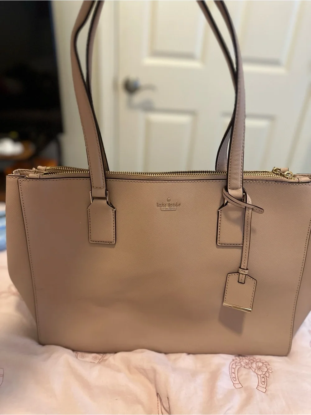kate spade structured saffiano